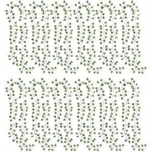Northix 12x Kunstige plantegrene - efeu Green