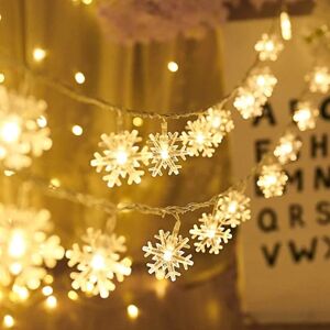 Fairy Lights, 20ft 40 Led batteridrevne lyskæder, 2 lystilstande, indendørs og udendørs dekoration, jul, juletræsdekoration