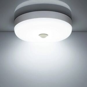 LED Bevægelsessensor Loftslys 12W 1500LM 6500K Cool White IP56 Vandtæt Rund LED Loftslampe til Udendørs Indendørs S