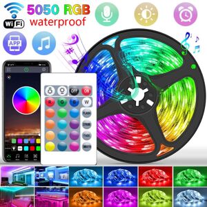 WIFI RGB LED Strips Lys Bluetooth Led Light RGB - Perfet 20M