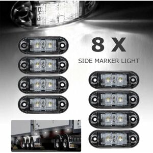 8 stk LED sidemarkeringslygter Front positionslys - Perfet