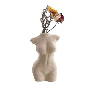 Kropsvase kvindelig form, kropsskulptur, sød blomsterknop vase, moderne chik dekoration til boho stil hjem