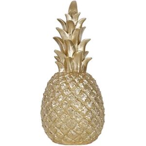 BATTERY CDQ Nordic Style Moderne Ananas Ornament Guld 15x7cm