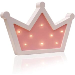 Krone LED lys vægdekoration, Queen Princess King Sign Light,