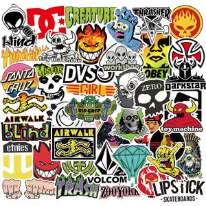 Skateboard Stickers Pack Cool Decals 100 stk til Laptop Teens Sti