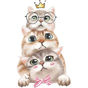 Cute Cats Wall Sticker Wall Decal Wall Decoration for Soveværelse Liv