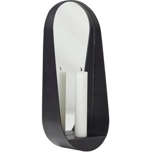 Gejst Glim Candle Mirror Slim H: 28 - Black OUTLET