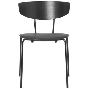 Ferm Living Herman Chair Aniline H: 74 cm - Black/842 Black OUTLET