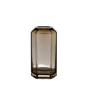 Louise Roe Jewel Vase Glass H: 16 cm - Smoke