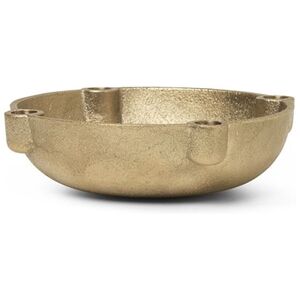 Ferm Living Bowl Candle Holder Small Ø: 14,6 cm - Brass OUTLET