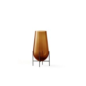 Audo Copenhagen Échasse Vase S H: 28 cm - Bronzed Brass / Amber