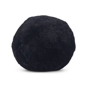 Natures Collection Angelite Round Cushion New Zealand Sheepskin Ø30 cm - Black