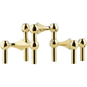 STOFF Nagel Candle Holder Set of 3 H: 6,5 cm - Solid Brass