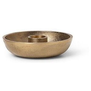 Ferm Living Bowl Candle Holder Single Ø: 10 cm - Brass OUTLET