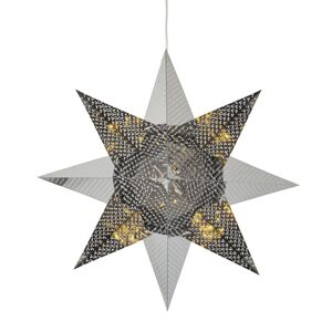 Sirius Lene stjerne Ø: 33 cm + 35 cm - Sølv OUTLET