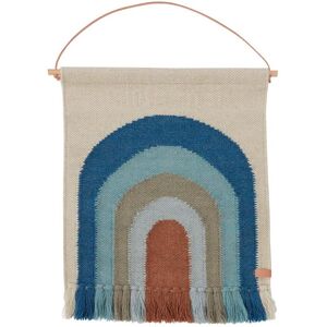 OYOY Follow The Rainbow Mini Wall Rug H: 69 cm - Pale Blue OUTLET