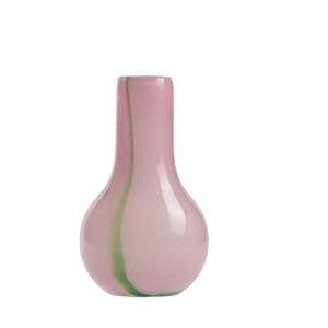 Kodanska Flow Vase Mini H: 15 cm - Purple W. Green Stripes