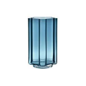 LOUISE ROE Funki Vase Rounded H: 34 cm - Blue