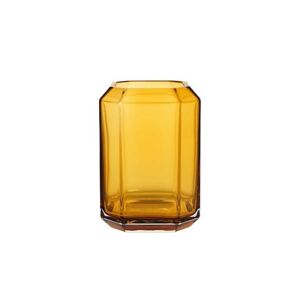 LOUISE ROE Jewel Vase Glass H: 20 cm - Amber