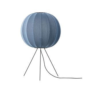 Made By Hand Knit-Wit Round Floor Medium Ø: 60 cm - Blue Stone