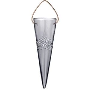 Frederik Bagger Crispy Christmas Glass Cone H: 16,4 cm - Dark/Røget