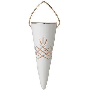 Frederik Bagger Crispy Christmas Porcelain Cone H: 16,4 cm - Hvid/Guld