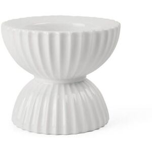 Lyngby  Porcelæn Lyngby Porcelæn Tura Bloklysestage Ø: 11,5 cm - Hvid