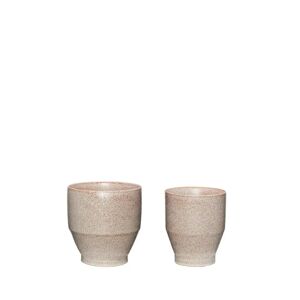 Hübsch Ashes Pots Set of 2 - Rose OUTLET