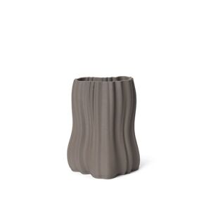 Ferm Living Moire Vase Small H: 20 cm - Anthracite