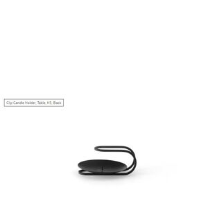 Audo Copenhagen Clip Candle Holder H: 5 cm - Black