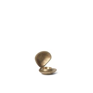 Ferm Living Clam Candle Holder 8x3,8x7,2 cm - Brass