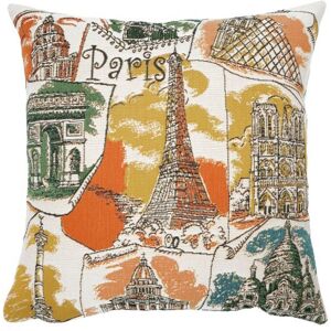 Poulin Design Paris Pude 45x45 cm - Paris Mon Amour Ocre