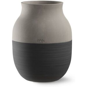 Kähler Omaggio Vase H: 20 cm - Antracitgrå