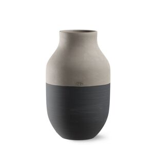 Kähler Omaggio Vase H: 31 cm - Antracitgrå