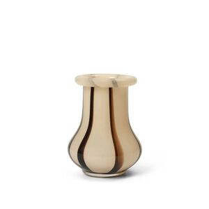 Ferm Living Riban Vase Small H: 15 cm - Glass/Cream