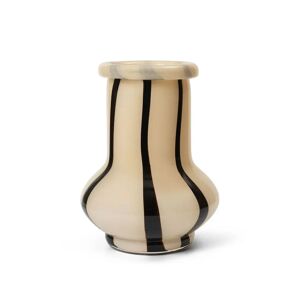 Ferm Living Riban Vase Large H: 24 cm - Glass/Cream FORUDBESTIL: START AUGUST 2024