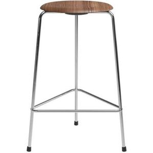 Fritz Hansen - High Dot™ Counter Stool 3-legs Walnut Veneer