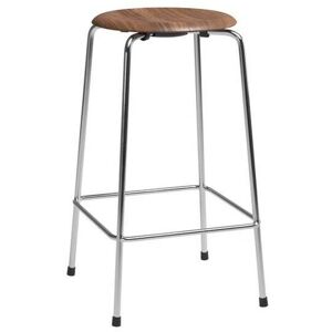 Fritz Hansen - High Dot™ Counter Stool 4-legs Walnut Veneer