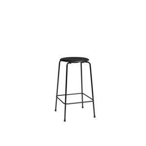 Fritz Hansen - High Dot™ Counter Stool 4-legs Intense leather Black