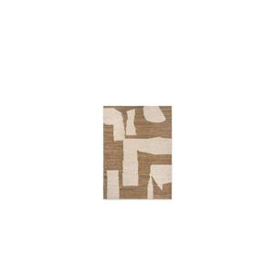ferm LIVING - Piece Rug 140 x 200 Off-White/Toffee