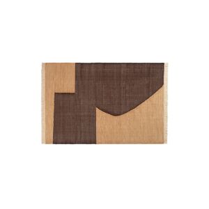 ferm LIVING - Forene Rug 140x200 Tan/Chocolate