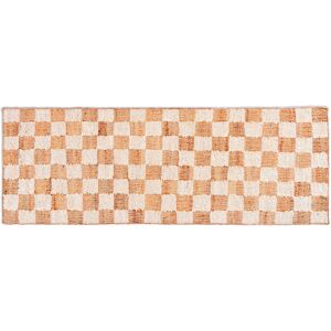 ferm LIVING - Check Wool Jute Runner 70x180 Off-white/Natural