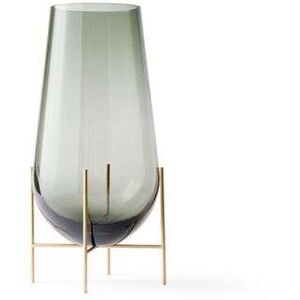 Audo Copenhagen - Echasse Vase Small Smoke/Brushed Brass