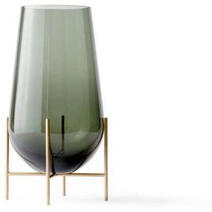 Audo Copenhagen - Echasse Vase Medium Smoke/Brushed Brass