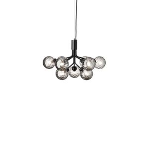 Nuura - Apiales 9 Chandelier Satin Black/Optic Smoked