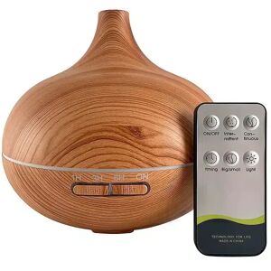 Satana Aroma Diffuser - Stilren Og Smuk – 300 Ml. (Farve: Lysebrun Inkl. Aromakit Lavendel, Pebermynte, Teatree, Appelsin (Sweet Orange))