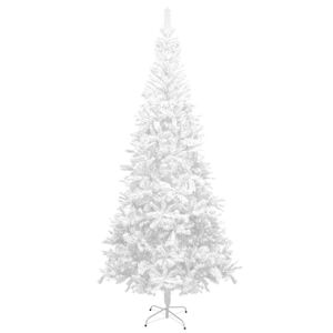 vidaXL kunstigt juletræ L 240 cm hvid