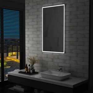 vidaXL badeværelsesspejl med LED 60 x 100 cm
