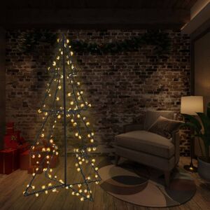 vidaXL kegleformet juletræ 115x150 cm 240 LED'er indendørs/udendørs