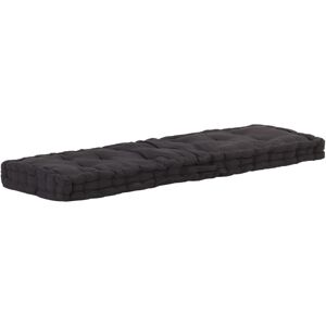 vidaXL hynde til pallesofa 120x40x7 cm sort